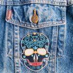 Black Candy Skull Patch