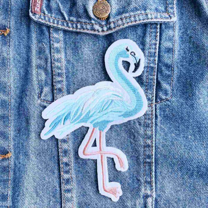 Blue Flamingo Patch