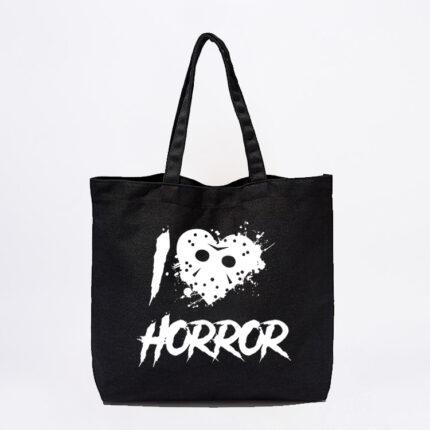 I Love Horror Tote Bag
