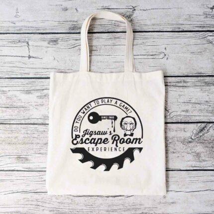 Jigsaw's Escape Room Tote Bag