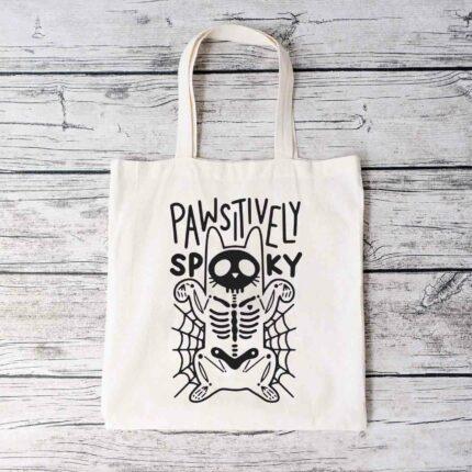 Pawsitively Spooky Tote Bag