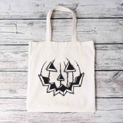 Halloween Pumpkin Tote Bag