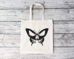Horror Butterfly Tote Bag