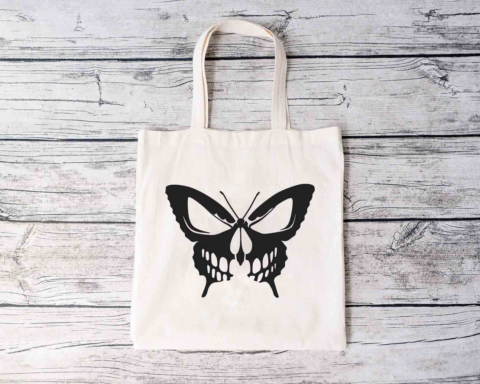 Horror Butterfly Tote Bag Horror Butterfly Tote Bag