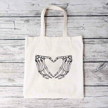 Skeleton Love Tote Bag