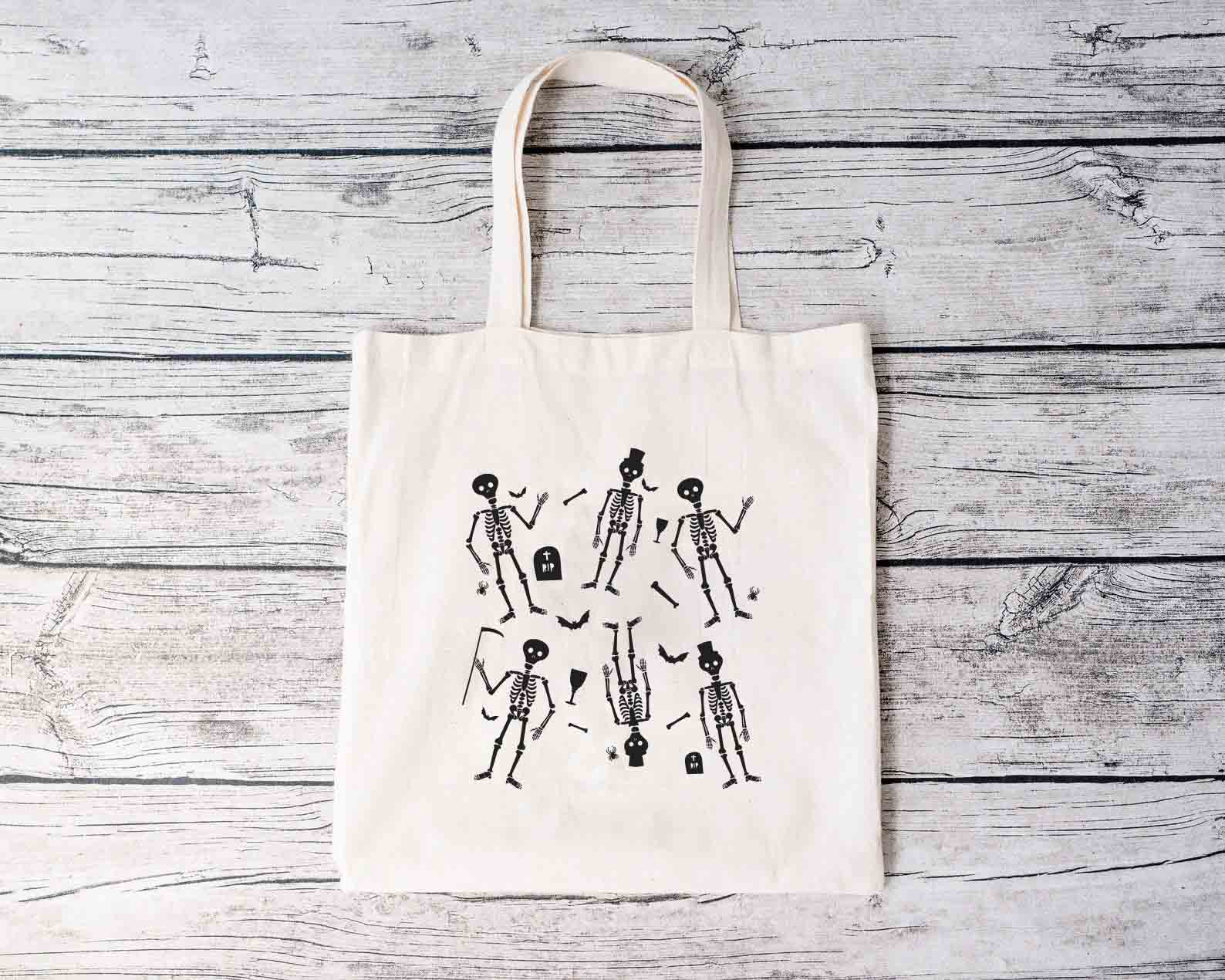 Halloween Skeletons Tote Bag Halloween Skeletons Tote Bag