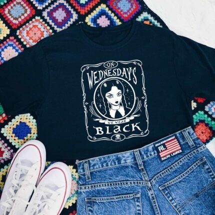 On Wednesdays We Wear Black T-Shirt