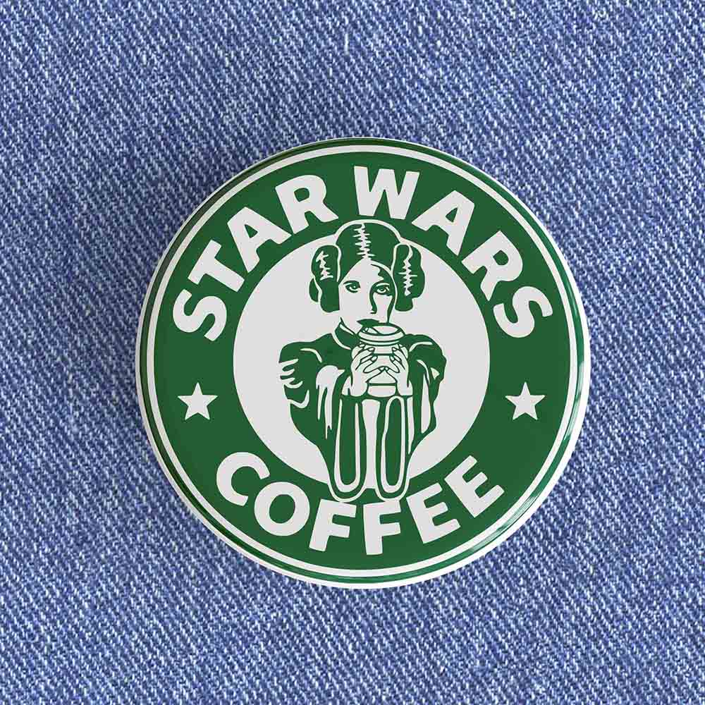 Star Wars Princess Leia Coffee Badge Star Wars Princess Leia Coffee Badge