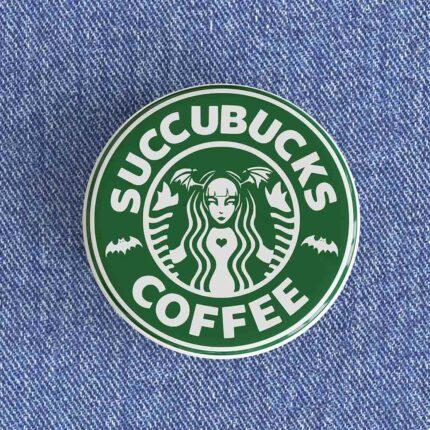 Succubucks Coffee Badge