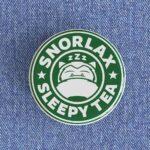 Snorlax Sleepy Tea Badge