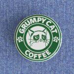 Grumpy Cat Coffee Badge