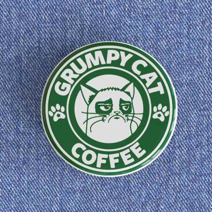 Grumpy Cat Coffee Badge