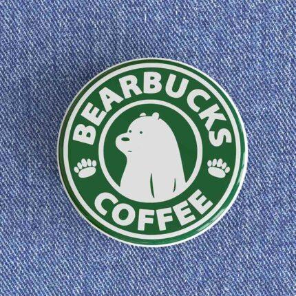 Bearbucks Coffee Badge