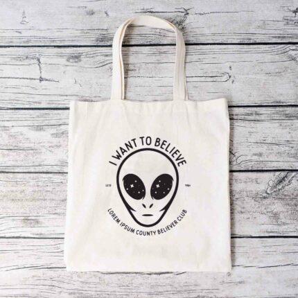 I Want To Believe Tote Bag