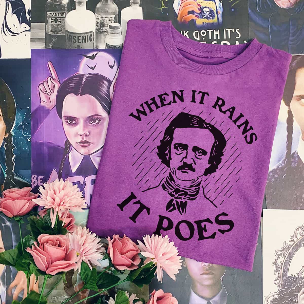 When It rains It Poes T-Shirt When It rains It Poes T-Shirt