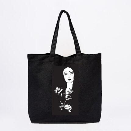 Morticia Addams Tote Bag