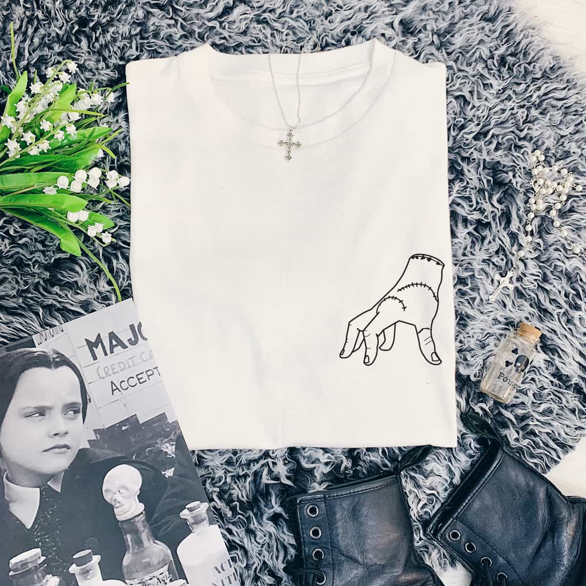 wed 3 Thing Pocket Print T-Shirt - Image 1