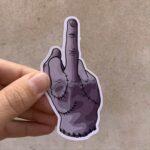 Thing Middle Finger Sticker
