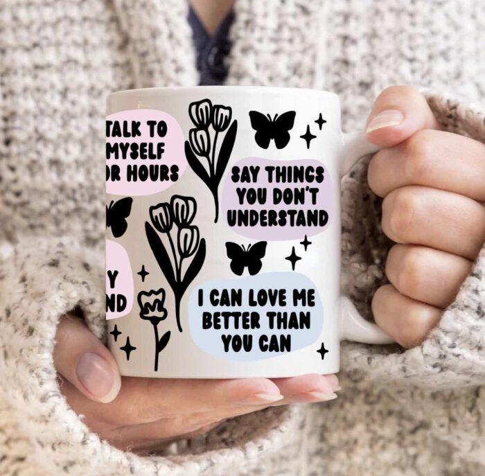 Buy Myself Flowers Lyrics Mug - Image 2