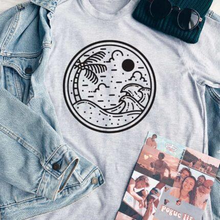 Beach Illustration T-Shirt