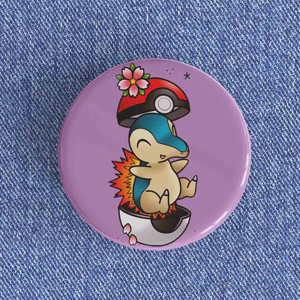 p6b Cyndaquil Badge/Magnet - Image 1