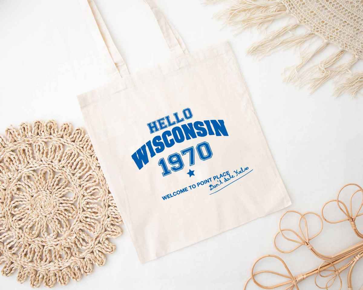 Wisconsin 1970 Tote Bag Wisconsin 1970 Tote Bag