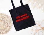 Hello Wisconsin Tote Bag