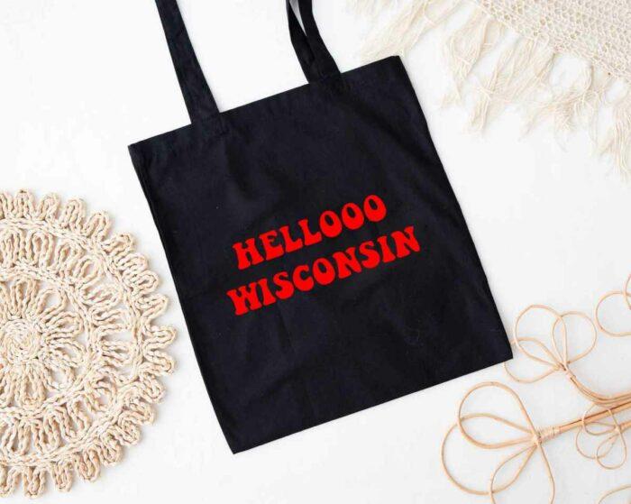 Hello Wisconsin Tote Bag