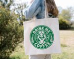 Drink Me Coffee Tote Bag