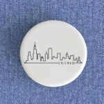 Chicago Skyline Badge/Magnet