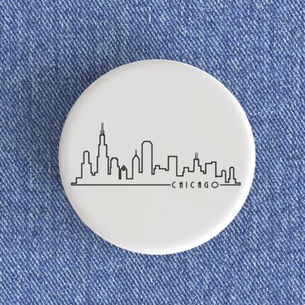 Chicago Skyline Badge/Magnet