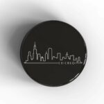 Chicago Skyline Badge/Magnet