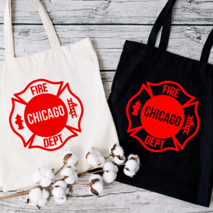 Chicago Fire Dept Logo Tote Bag