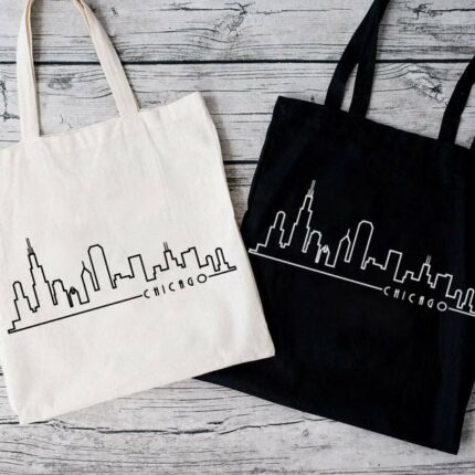 Chicago Skyline Tote bag