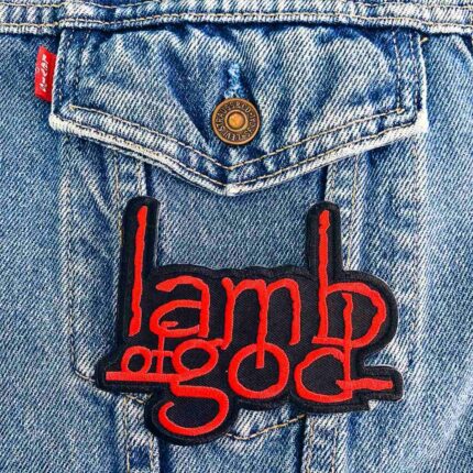 Red Lamb of God Patch