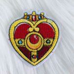 Spiral Heart Moon Rod Patch
