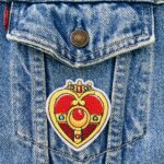 Spiral Heart Moon Rod Patch