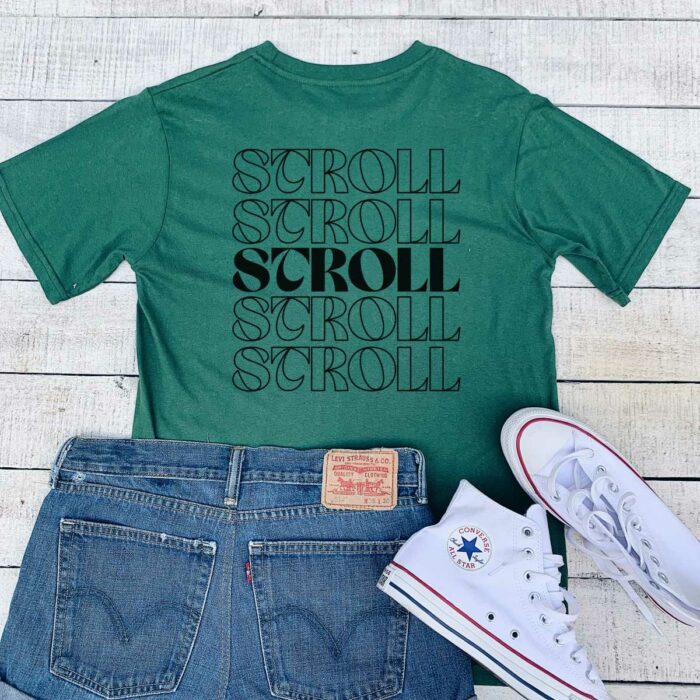 Stroll Front and Back Print T-Shirt