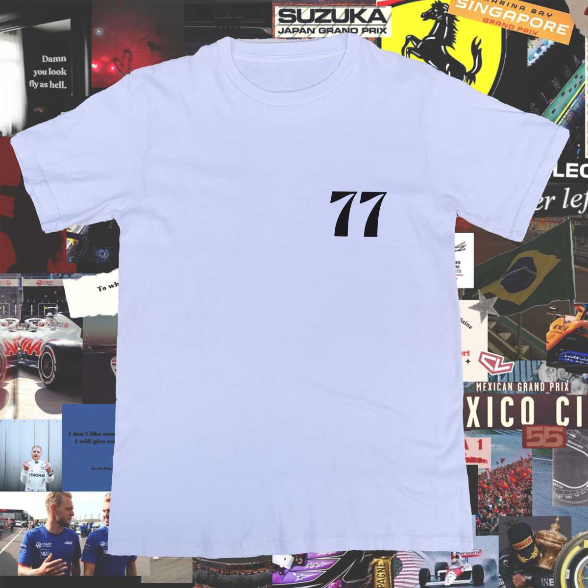 Bottas Front and Back Print T-Shirt Bottas Front and Back Print T-Shirt