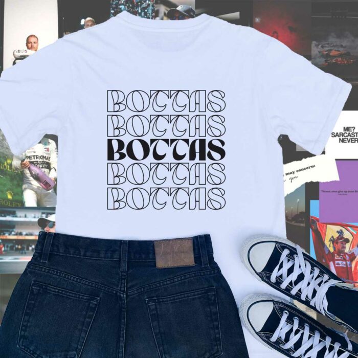 Bottas Front and Back Print T-Shirt