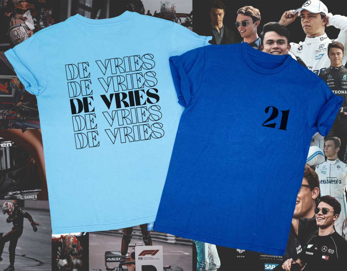 De Vries Front and Back Print T-Shirt De Vries Front and Back Print T-Shirt