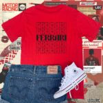 Ferrari Front and Back Print T-Shirt