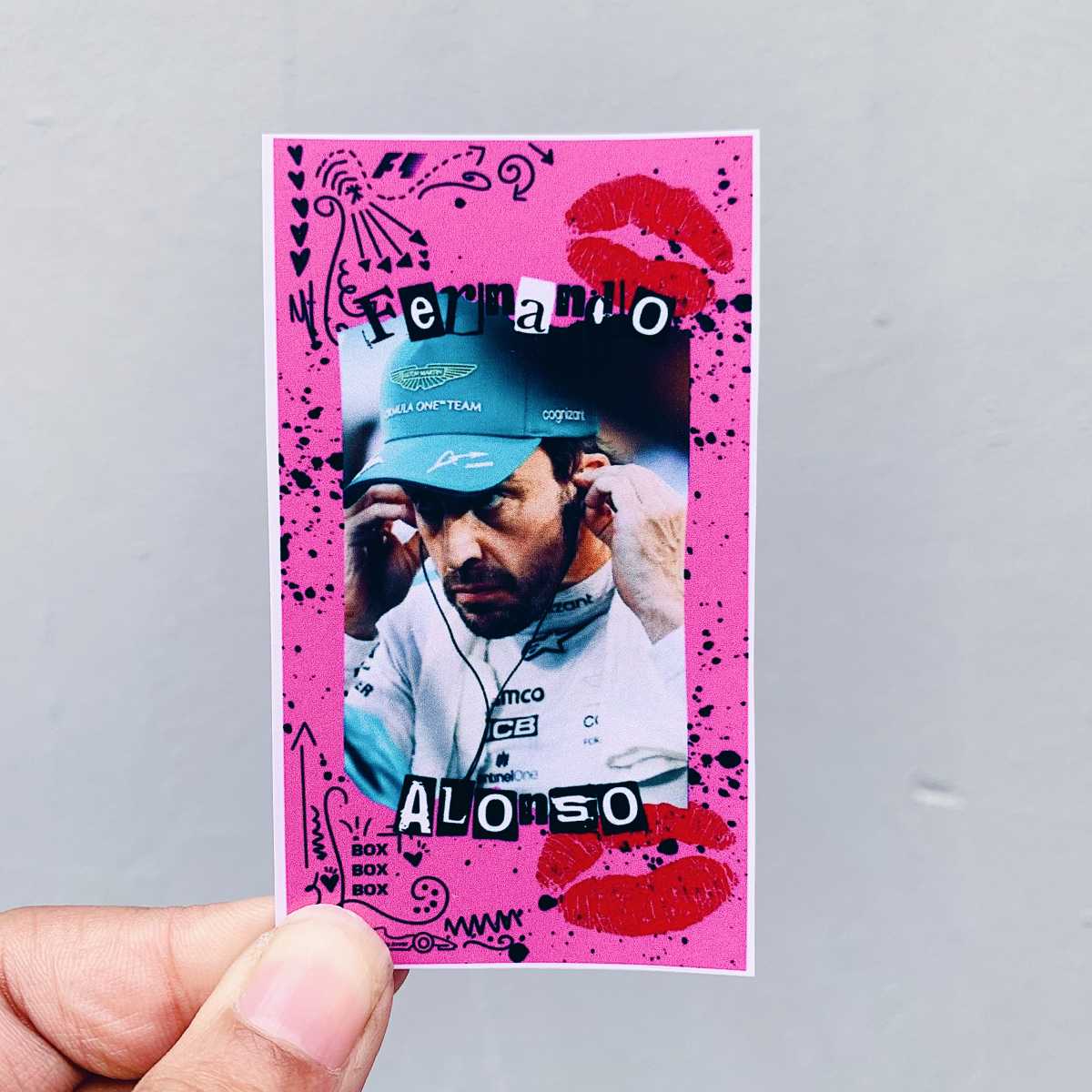 Fernando Alonso Burn Book Sticker Fernando Alonso Burn Book Sticker
