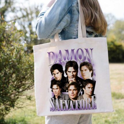 Damon Salvatore Poster Tote Bag