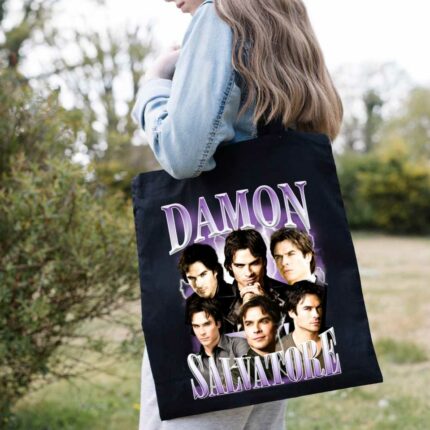 Damon Salvatore Poster Tote Bag