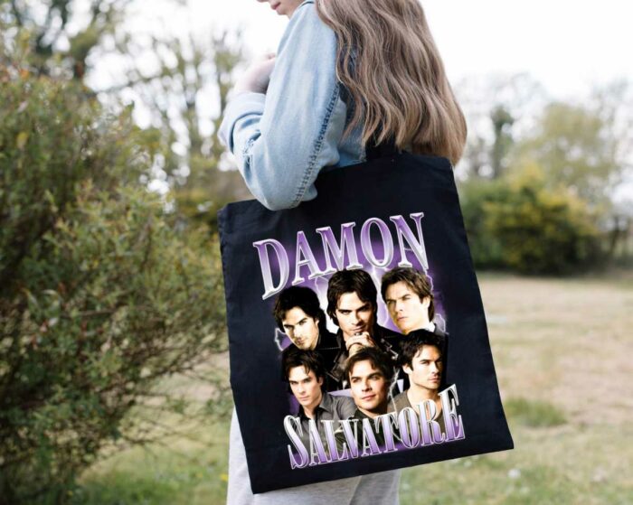 Damon Salvatore Poster Tote Bag
