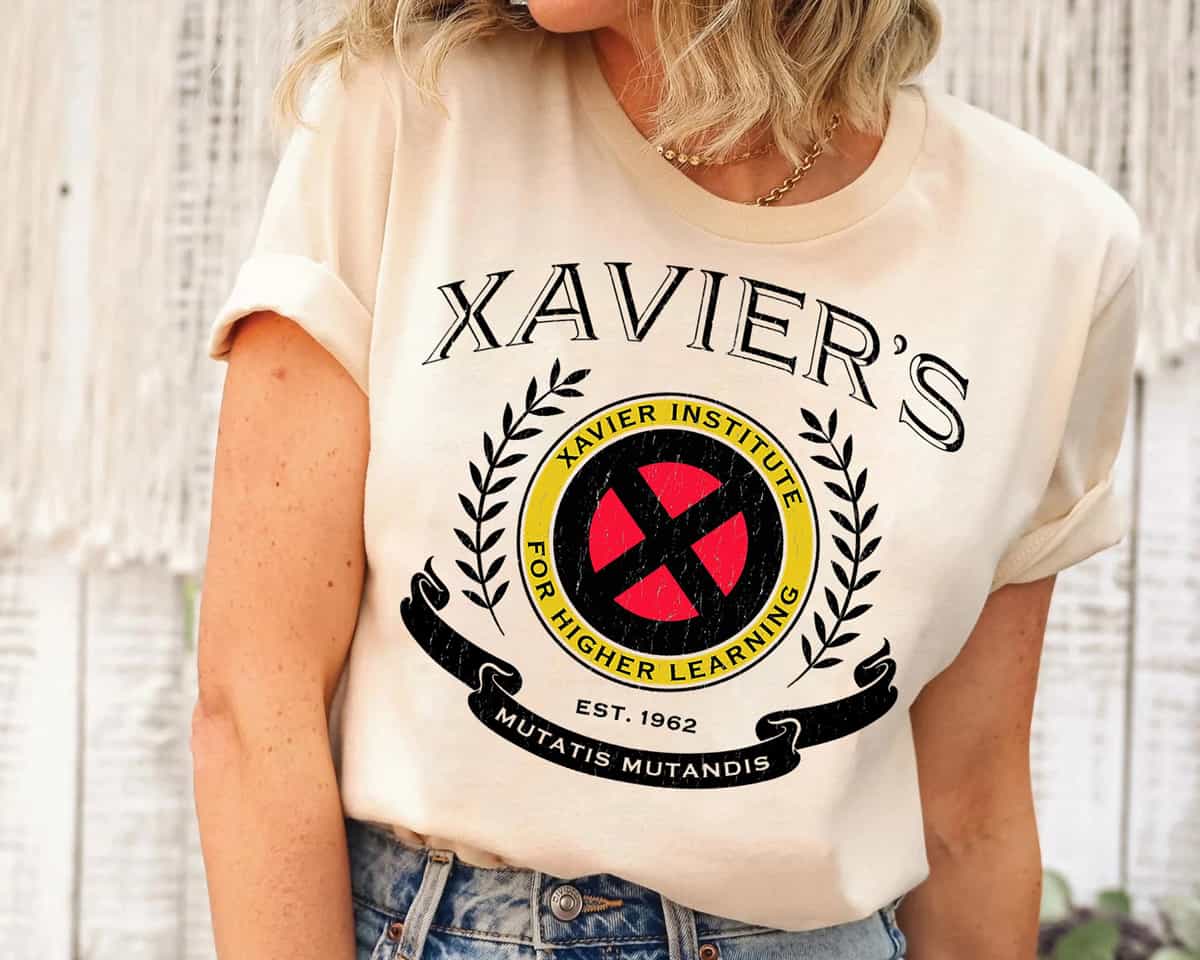 xavier 1 Xavier's School T-Shirt - Image 1