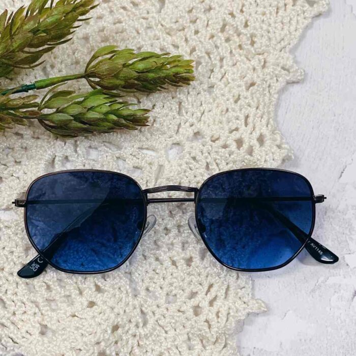 Classic Hexagonal Metal Detailed Sunglasses