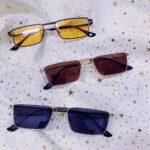 Retro Flat Top Metal Detailed Sunglasses - Image 2