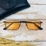 Retro Flat Top Metal Detailed Sunglasses - Image 7